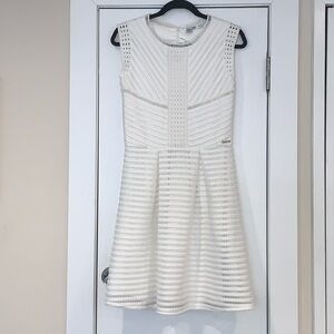 Marciano Los Angeles Sleeveless Crochet Detail Fit and Flare Dress Size 16 (S)